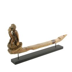 Antique Hand Carved Teak Cart Mast  (ANT-202) (ANT-202)