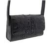 Image 1 : Ladies Black Crocodile Shoulder Handbag (ACT-090) (ACT-090)