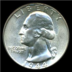 1944D Washington 25c Quarter Coin Graded PCGS MS65 (COI-5296) (COI-5296)