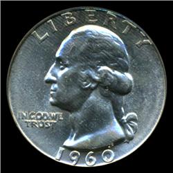 1960 Washington 25c Quarter Coin Graded PCGS MS65 (COI-5356) (COI-5356)