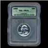 Image 3 : 1958 Washington 25c Proof Quarter Coin Graded ICG PR70 With Light Cameo (COI-5348) (COI-5348)