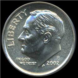 2002 Roosevelt Dime Graded PCGS MS68 FB (COI-4779) (COI-4779)