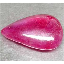 3.69ct Elegant Pear Cabochon Pink Red Ruby Mogok (GEM-17628)