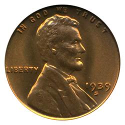 1939S Lincoln Cent PCGS Graded MS66 RED (COI-4580) (COI-4580)