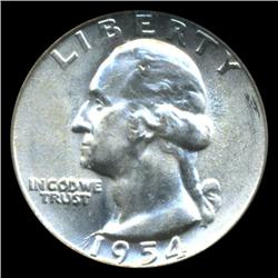 1954 Washington 25c Quarter Coin Graded ICG MS64 (COI-5326) (COI-5326)
