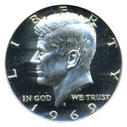 1969S Kennedy Half PCGS PR68 DCAM (COI-4614) (COI-4614)