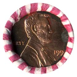 1999 Lincoln Cent RARE Never Opened Original Bank Roll 50 GEMS (COI-4821) (COI-4821)