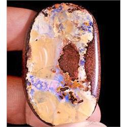 135.45ct Orange-Violet Crystal Core Boulder Opal (GEM-11897) (GEM-11897)