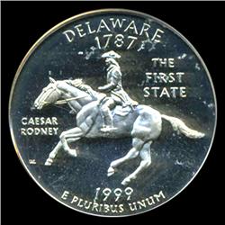 1999S Delaware 25c Proof Quarter Coin Graded ICG PR70 DCAM (COI-5415) (COI-5415)