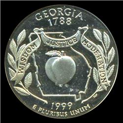 1999S Georgia 25c Proof Quarter Coin Graded ICG PR70 DCAM (COI-5418) (COI-5418)