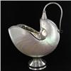 Image 2 : Sterling Silver & Nautilus Shell Tureen HEAVY (CLB-432) (CLB-432)