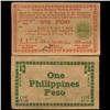 Image 1 : 1944 Philippines WW2 1 Peso Guerrilla Note (COI-3885) (COI-3885)