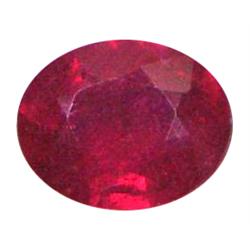 1.16ct Tempting Oval Facet Hot Red Ruby VS (GEM-17057) (GEM-17057)