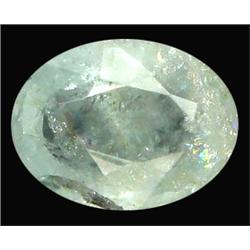 5.37ct Oval Cut  Light Blue Green Aquamarine VS (GEM-10952) (GEM-10952)