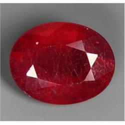 1.50ct Oval Cut Natural Blood Red Ruby Madagascar  (GEM-16329) (GEM-16329)