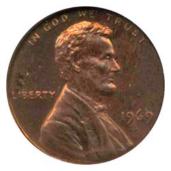 1969S PROOF Lincoln Cent Coin Graded PR67 DCAM Red (COI-4266) (COI-4266)