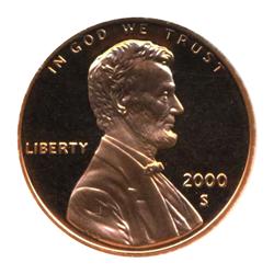 2000S PROOF Lincoln Cent Coin Graded PR70 DCAM Red (COI-4306) (COI-4306)
