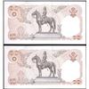 Image 2 : 1980 10 Baht Thailand Rare Set of 4 Notes (COI-1205) (COI-1205)