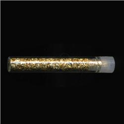 Gold Flakes Vial 1-2 Grains Pure 24K (COI-5206) (COI-5206)