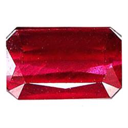 2.97ct Superb Top Red Ruby Emerald Cut Madagascar Natural (GEM-17719)