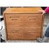 Image 5 : WOODEN DOUBLE DRAWER LATERAL FILE CABINET