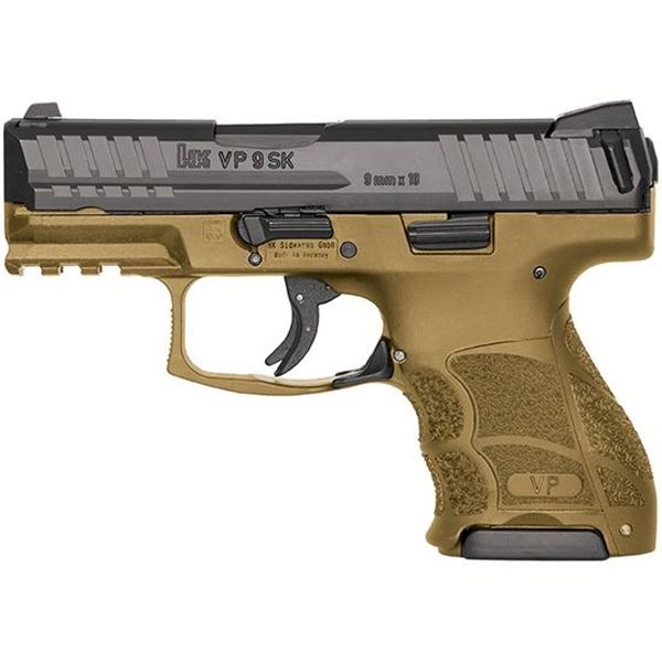 HK VP9SK SUBCOMPACT 9MM 3.39" FDE 13RD 10RD