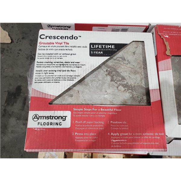 Armstrong Peel & Stick 12 x12  Crescendo Floor Tiles 24sq.ft./Box - 1 box per lot