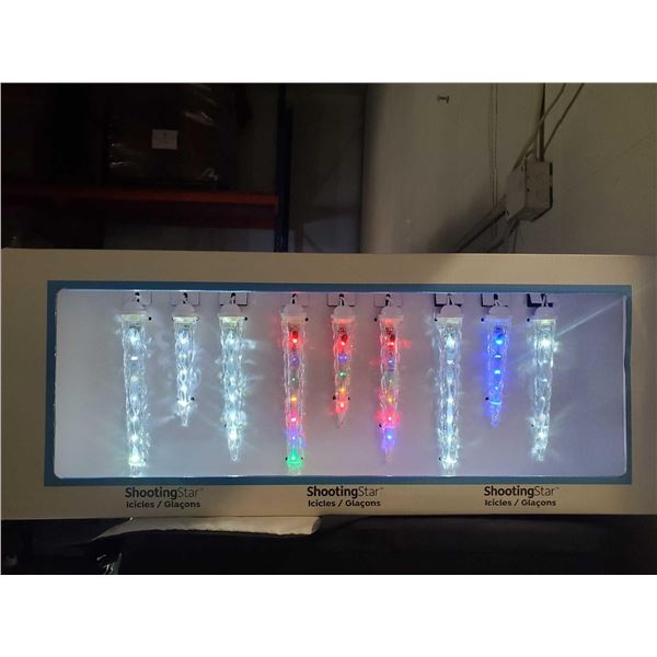 NEW LED Shooting Star Icicle Lights - Retailer Display