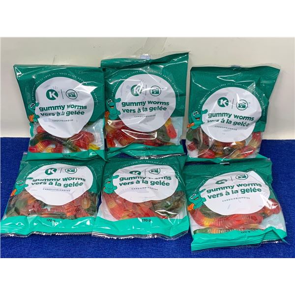 Circle K Gummy Worms Candy (6 x 170g)