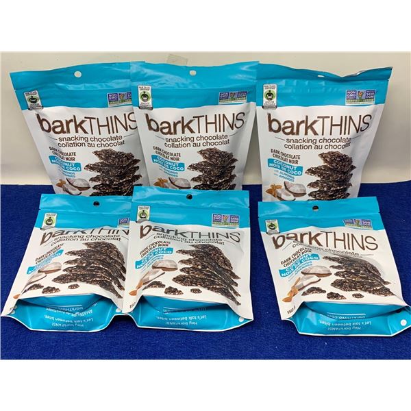 Bark Thins Snacking Chocolate-Dark Chocolate Coconut with Almonds (6 x 150g)