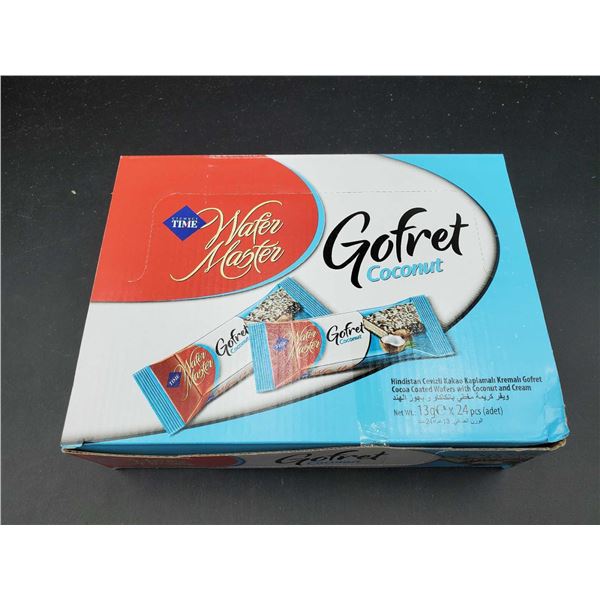 Wafer Master Gofret Hazelnut Cocoa Coated Wafers with Coconut and Cream (13g x 24pcs)