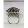 Image 2 : Ladies Cluster Dress Ring with 13.22 Carats Tanzanite & Garnet with certificate value $1400.00