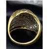 Image 2 : Natural 1.50 Carat Diamond 14K Gold on .925 Silver Ladies Ring with certificate value $1900.00