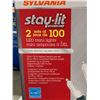 Image 2 : Sylvania stay lit platinum two sets of 100 LED mini lights Pure white