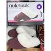 Image 1 : Nuknuuk ladies sheepskin lining slippers size 8 burgundy