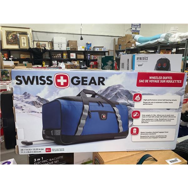 Swiss gear wheeled duffel 28 x 14.25 x 13.25”/ po 88L XL capacity