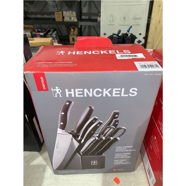 Henckels contour high carbon German steel knife set 12 piece