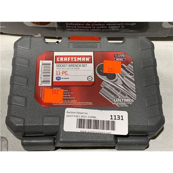 Craftsman 11-pc Socket Wrench Set 1/4" Drive