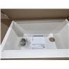 Image 1 : Allen and Roth single bowl farmhouse kitchen sink model # MANN100LUM-XX