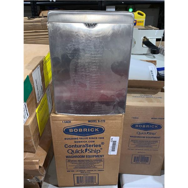 Bobrick B-270 Surface Mounted Sanitary Napkin Disposal, Lot of 2