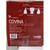 Image 2 : Covina vanity light 24 5/8” w x 9 1/2”h x 6 1/2”d mount in up or down position, brushed nickel and f