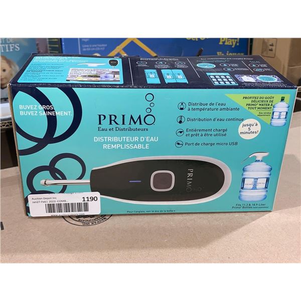 primo Rechargeable water dispenser fits 11.3L & 18.9L