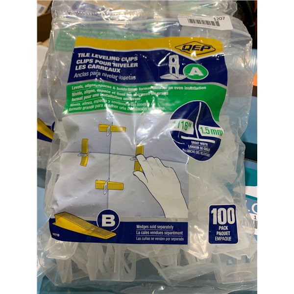 QEP tile leveling clips 4x100