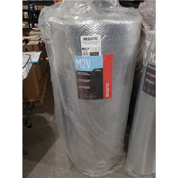 Resisto double bubble white Polly 46.5 m² by 38.1 m by 1.2 m