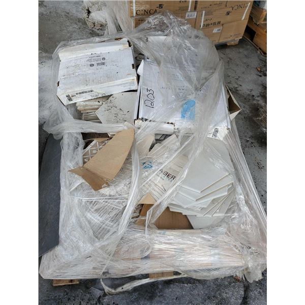 PALLET LOT Assorted Floor & Mosaic Tile - APPROX 16 BOXES