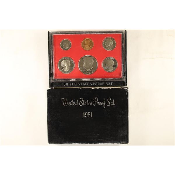 1981 US PROOF SET (WITH BOX)
