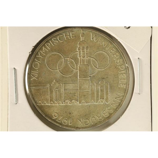 1976 GERMAN SILVER 100 SHILLING WINTER OLYMPICS