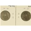 Image 2 : 1938 & 1938-S WASHINGTON SILVER QUARTERS