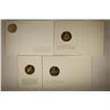 Image 2 : 4 FRANKLIN MINT HOLIDAY CARDS WITH 1 1/2"