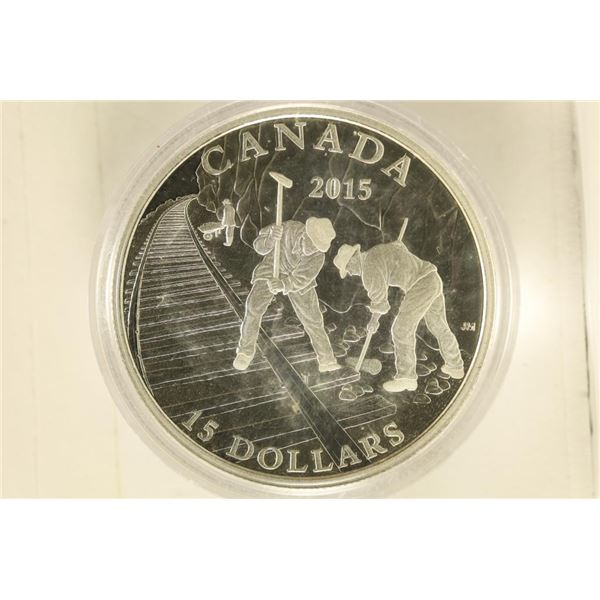 2015 CANADA SILVER $15 BRILLIANT UNC COIN